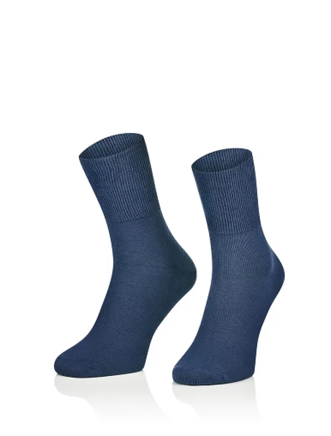 Zdravotní bambusové ponožky intenso BambooMedica, modré - 1 pár, velikost 38-40